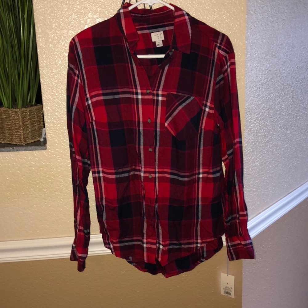 Plaid button up